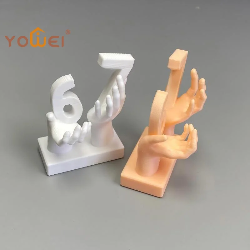 Latest 3D Printed 67 Hand Figurine Unique Creative Design Smooth Finish For Home Desk Office Shelf Ornament Gifts
