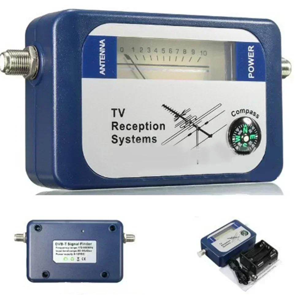 DVB-T TV Signal Star Finder Detector Terrestrial TV Antenna With For Compass For Test Measurement Tool Accessory