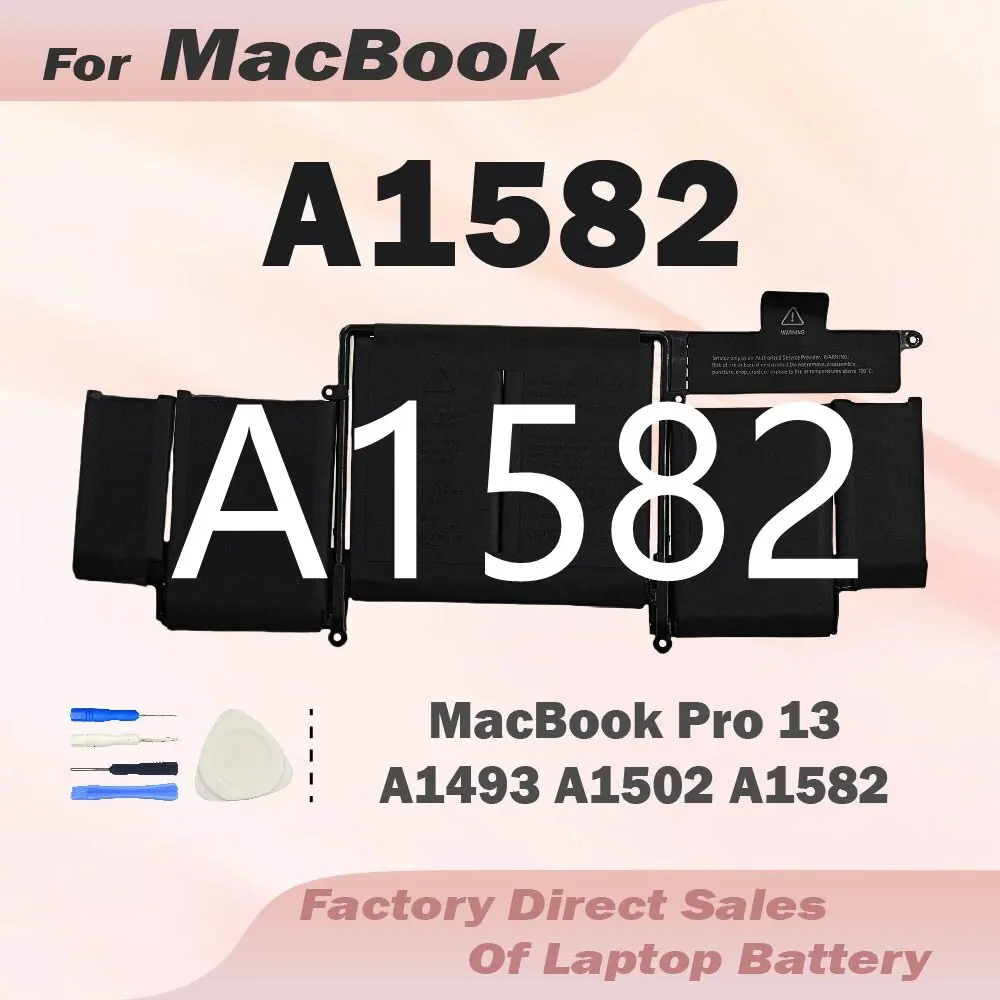 

Аккумулятор для ноутбука A1582 для MacBook Pro MacPro 13" A1502 2015 ME865 ME864 MF839 A1493 A1582 [начало 2015 г., середина 2014 г., конец 2013 г.]