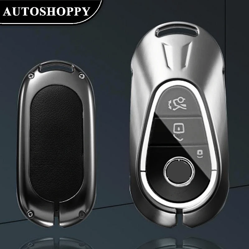 

Leather Style Car Remote Key Case Cover Shell For Mercedes Benz 2022 C Class S Class W223 W206 S350 S400 S450 S500 C200 C260