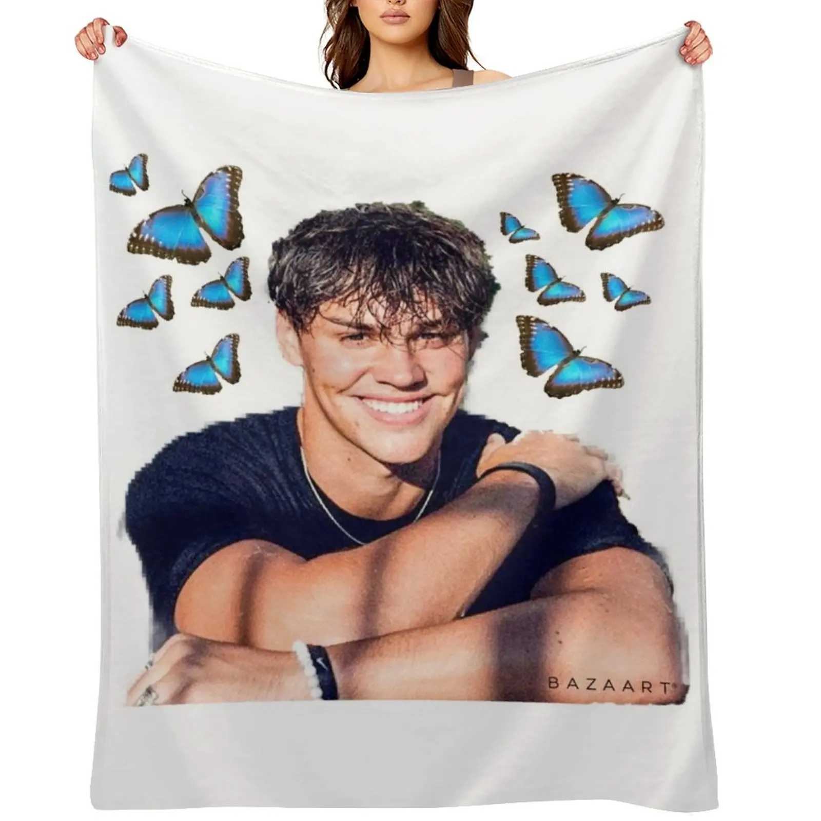 

Noah beck Throw Blanket Blankets For Baby Furry halloween Warm Blankets