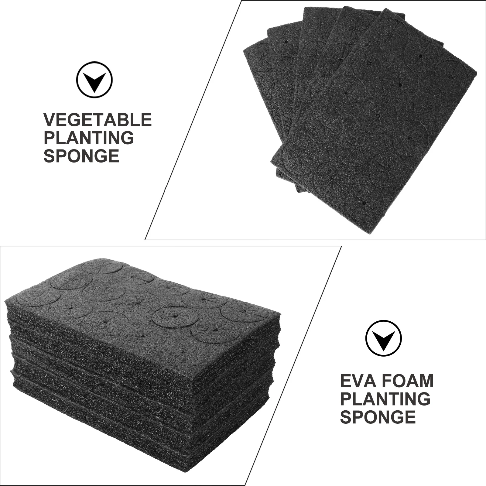 

75Pcs Seedling Planting Gardening Sponges Moisturized Soilless Hydroponic Tool Fast Vegetable Garden Greenhouse Hydroponic