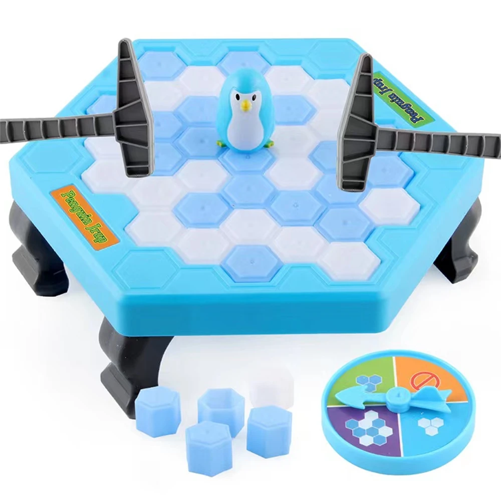 Mini Kids Save Penguin Ice Block Breaker Trap Toys Funny Parent Children Kids Table Game Kids Adult Toy Stress Reliever Decor