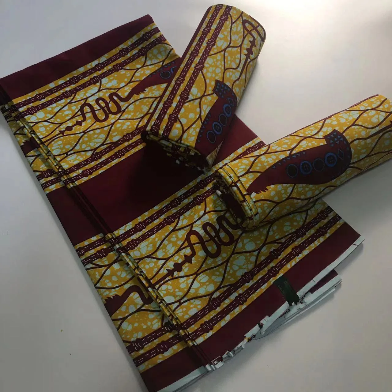 Más popular, auténtica cera africana, tela Real 100% algodón, estilo Ghana Nigeria, 6 yardas, Material de cera con impresiones Ankara de alta calidad