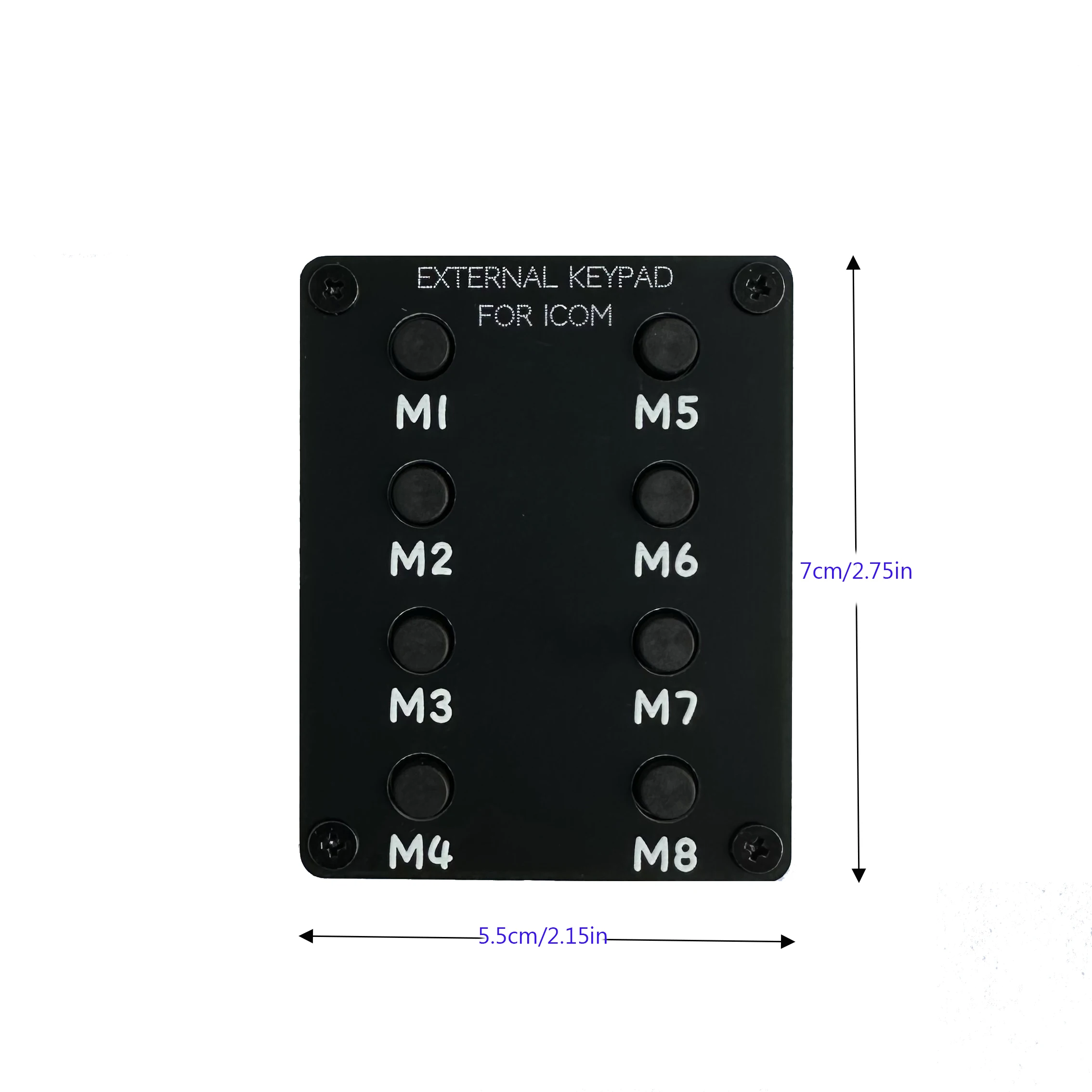 External Keypad for ICOM Transceivers for IC-705 IC-7610