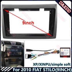Car mp5 dvd Radio Android stereo Harness screens accessories navigation dashboard cables frame canbus For 2010 FIAT STILO 9INCH