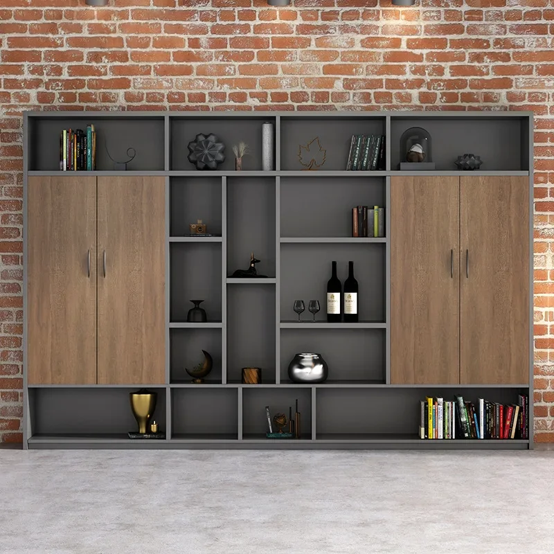 Office File Cabinet Wooden Data Filing Office Desk Locker Office Furniture Display