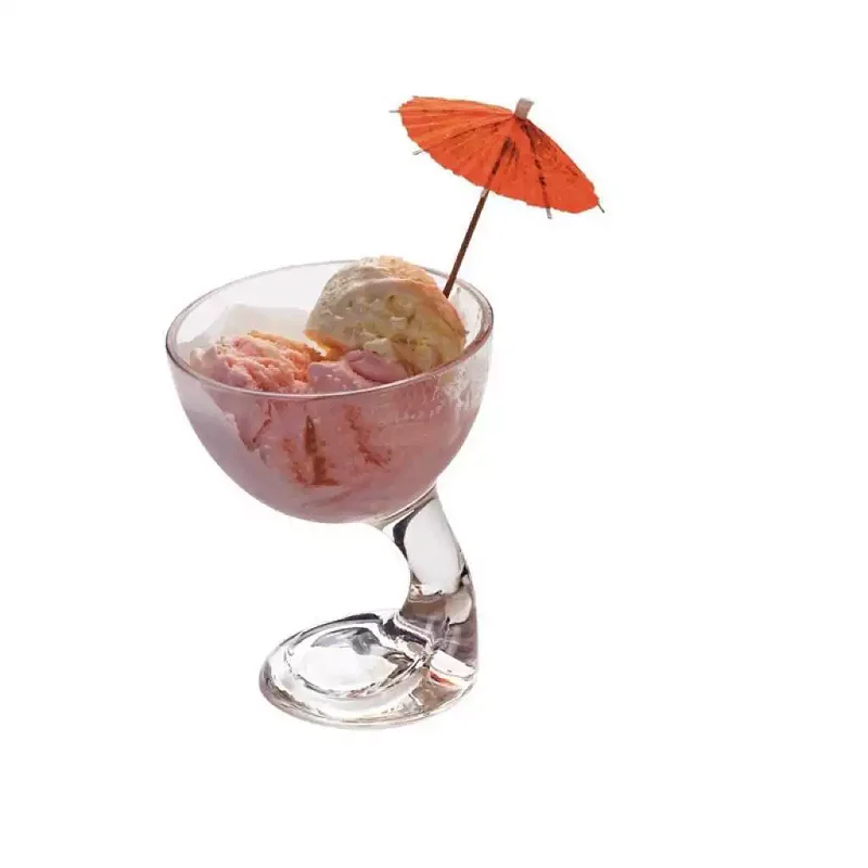 

250ml High Quality Cocktail Glass Cup Milk Tea Ice Cream Cup Creative Fruit Juice Cold Drink Cup Bar kit