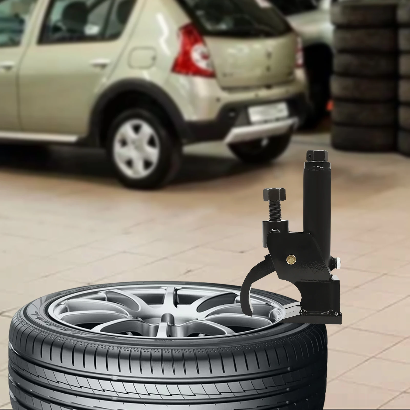 Portable Manual Tire Bead Breaker Adjustable 10-21 Inch Tubeless Demount Tool Car ATV Tractor Automotive Tire Changer Kit