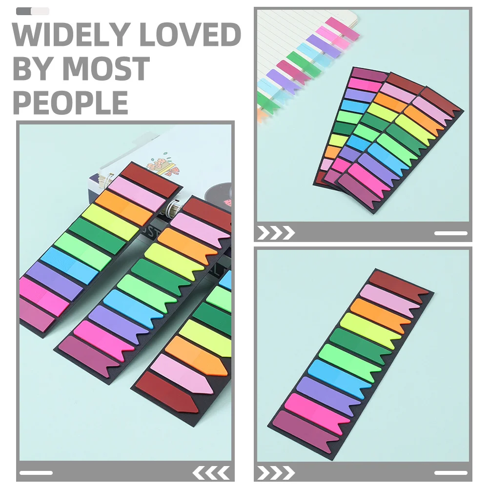 300pcs Self-Adhesive Book Tabs Compact Sticky Flags Portable Page Markers Convenient Reading Notes For School Office Home Study