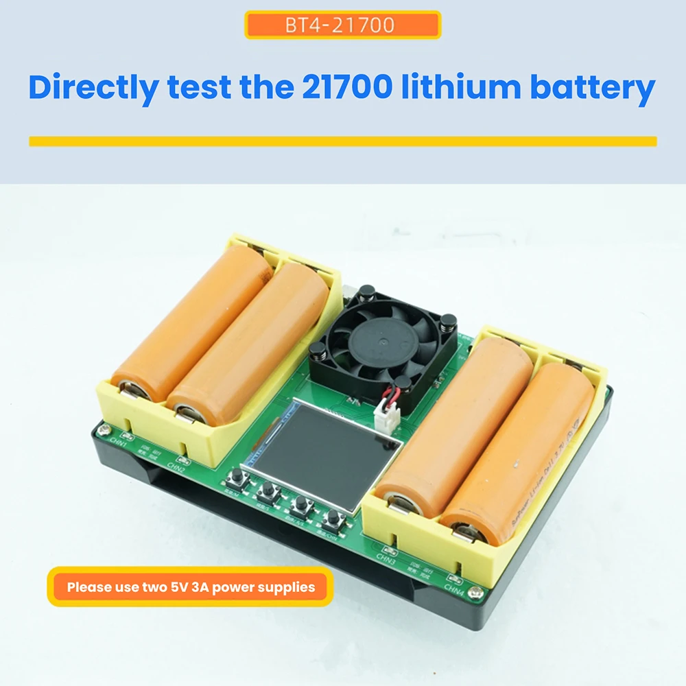 4-Kanal-Batteriekapazitätstester 18650/21700 Lade-/Entlademodul für Lithium-Batterien Digitales Batterieprüfgerät – Detail 8