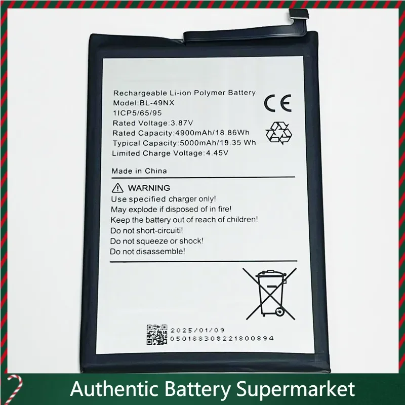 New For Infinix Hot 30i, X669, X669C, X669D, 3.85V 5000mAh BL-49NX Battery