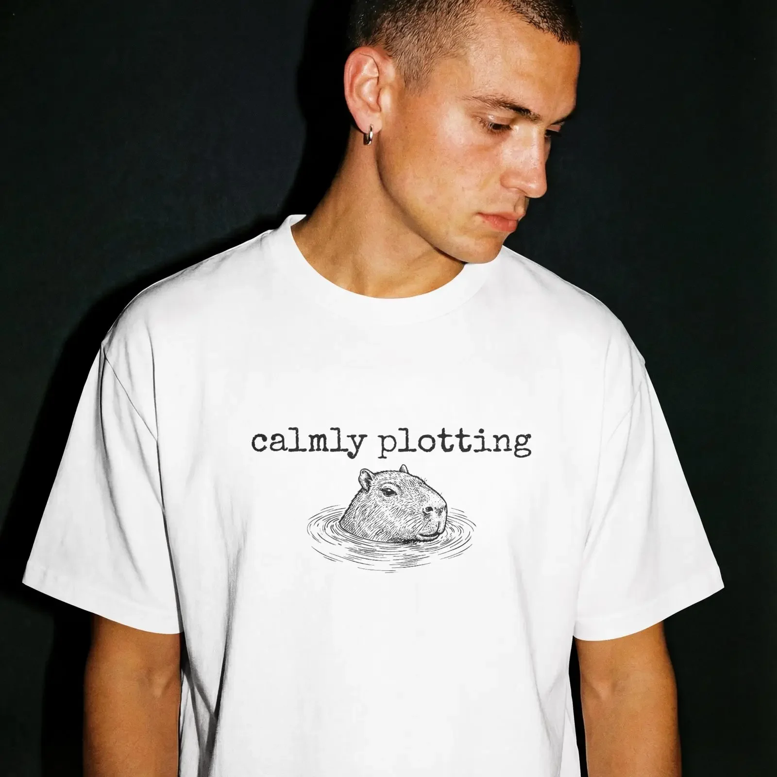 Capybara T Shirt Unleashed Patience Expired Funny Edgy Animal Bold  vintage Washed graphic designer clothes Casual Unisex