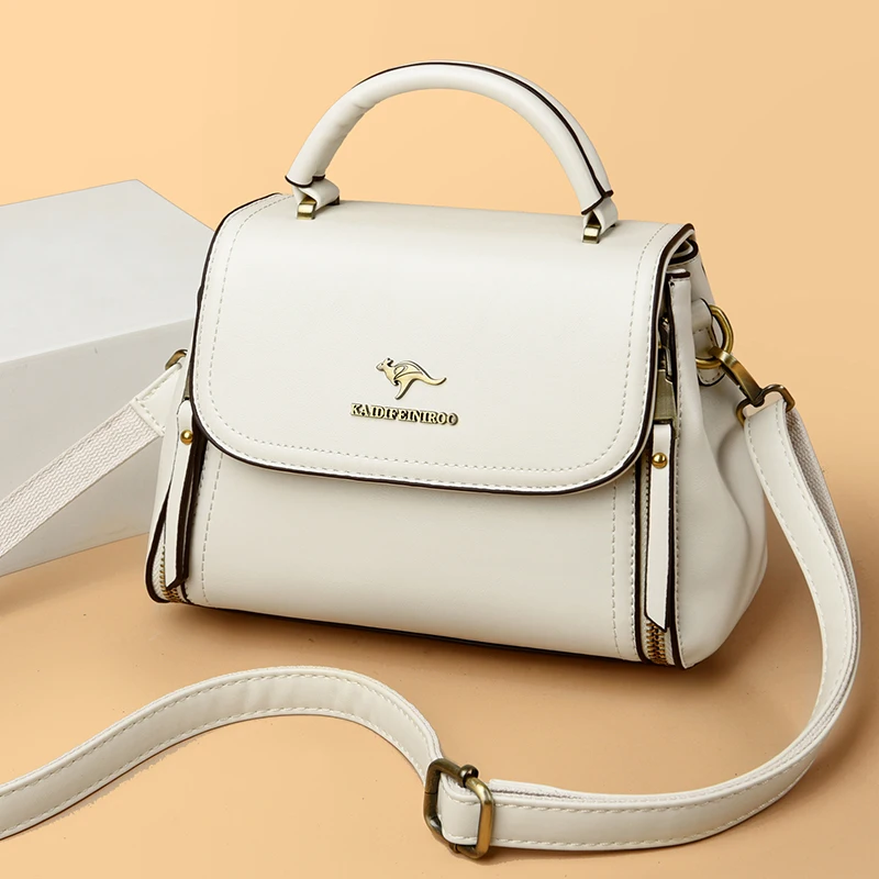 Trendy  pu Leather Handbag Women's Crossbody Bag Faionable Design Casual Simple Sle Soft Leather Handbag for Daily Use