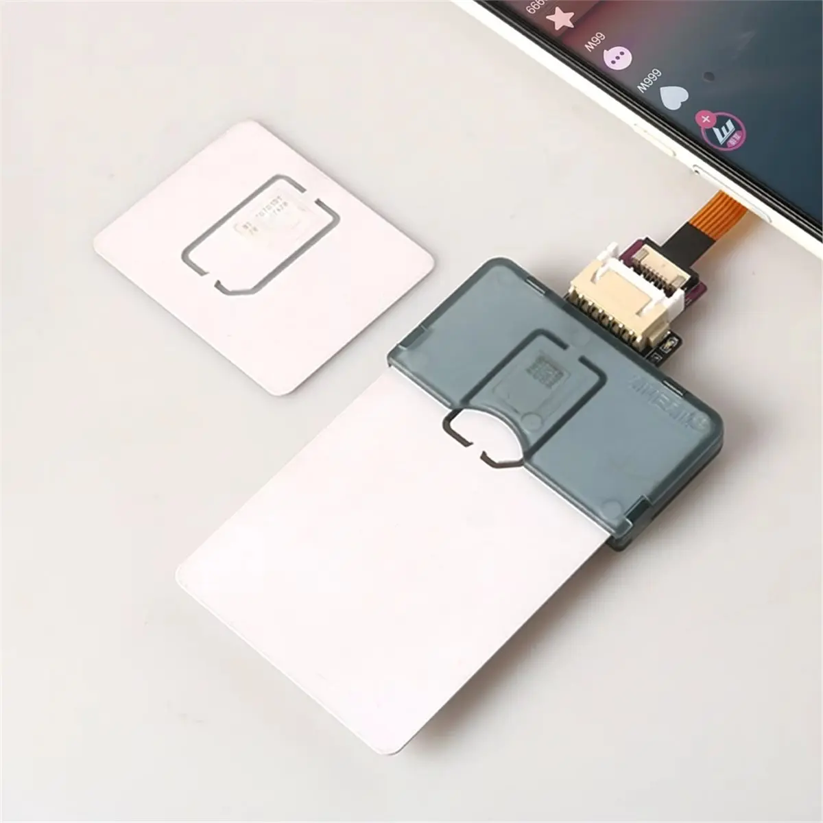 No-Reboot Nano SIM Card Activation Tool Converter, Micro and Nano SIM Card Adapter Kit for Smart Card IC Expansion A