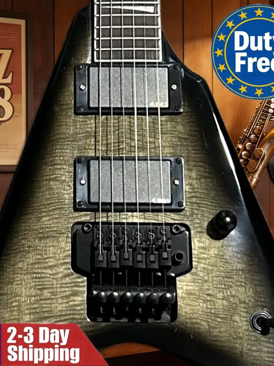 Deutsches Lager, Gitarre mit grauem Rosenholz-Hals, HH-Tonabnehmern, Mahagoni-Korpus, verstellbarer Brücke, Geburtstagsgeschenk, reicher Klang