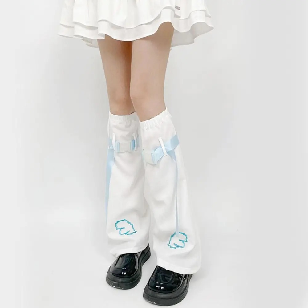 

Vintage Embroidered Winter Leg Warmers Harajuku Y2K Foot Cover Lolita JK Kawaii Long Stockings Accessories