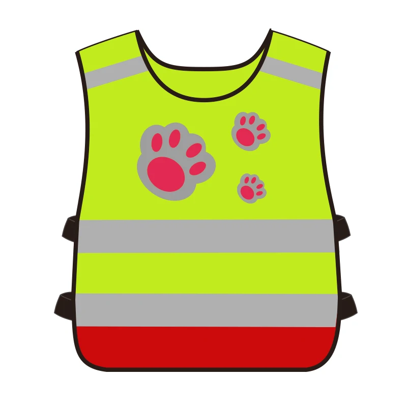 Hi Vis Cute Kid Safety Vest Reflective Protective Gear For Child