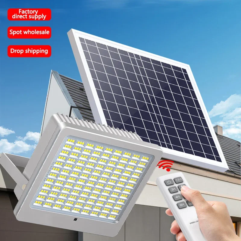 ABEL Solar Flood Light With Remote Control Waterproof IP65 LED Outdoor Floodlights Lamp For Courtyard Garden Balcony