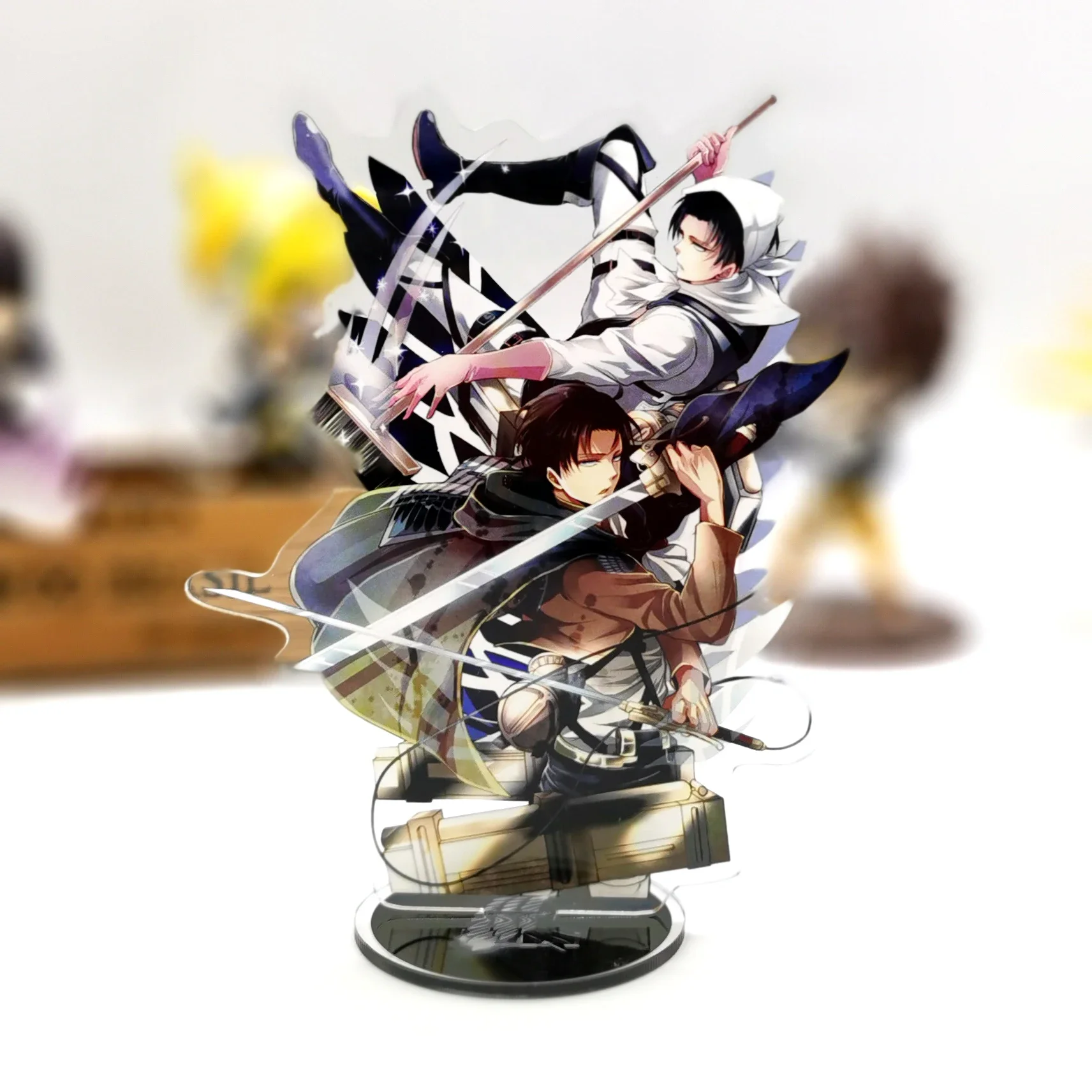 Shingeki no Kyojin Attack on Titan Mikasa Eren Armin Levi Erwin GM acrylic stand figure model plate holder topper anime