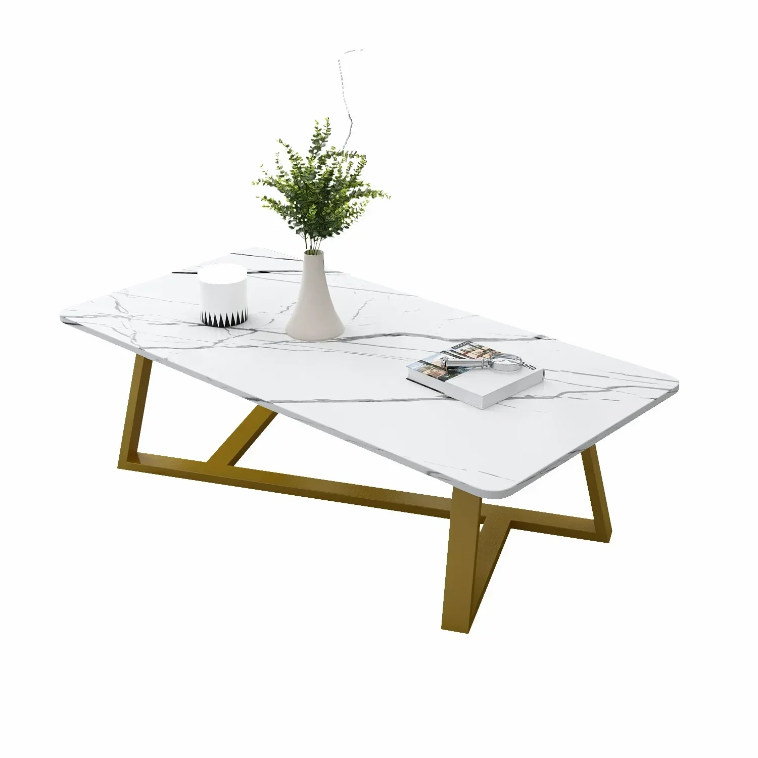 Design Nordic Coffee Tables Small Luxury Marble Metal Modern Narrow Dinning Table Mobile Nordic Meubles De Salon Furnitures