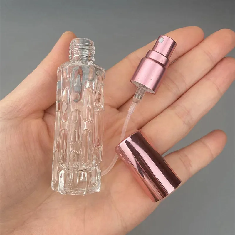 5 Stks/pak 10Ml Helder Glas Parfum Spuitflessen Verstuiver Draagbare Mini Lege Sproeier Pomp Cosmetische Container