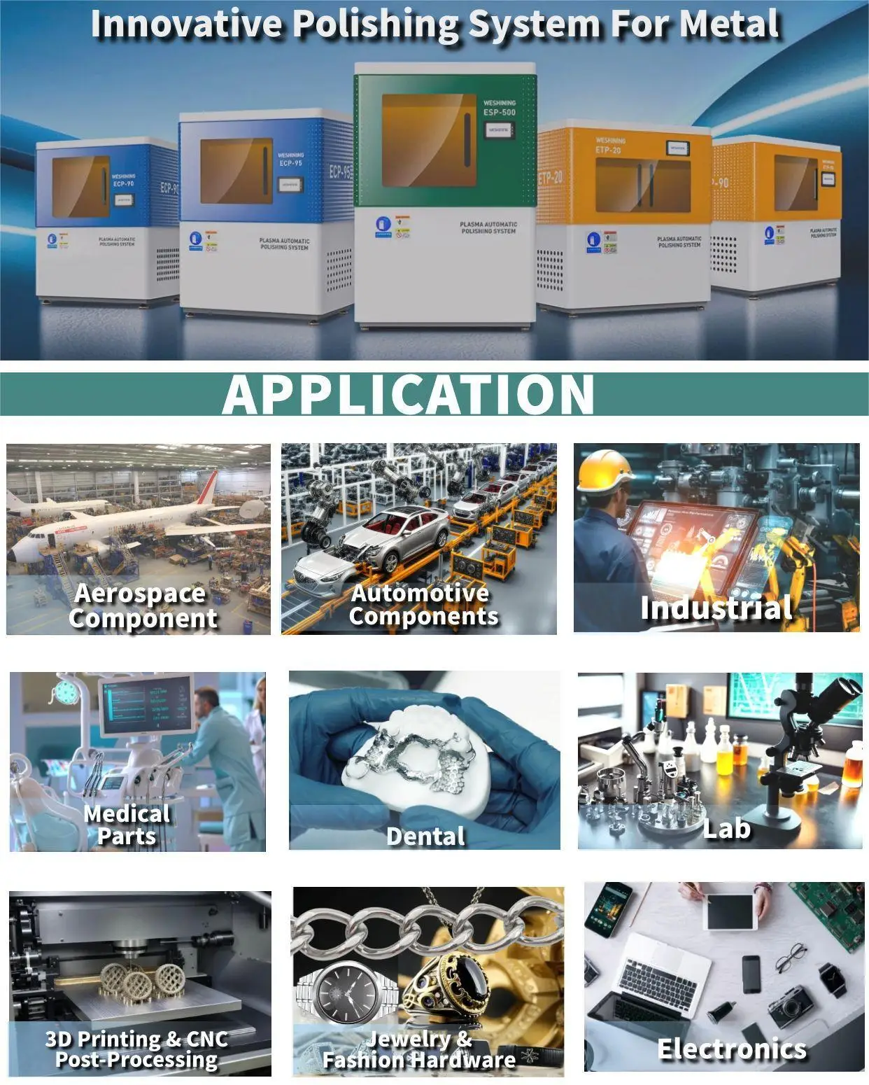 ماسورة العادم الكهربائية شديدة التحمل لصنع قطع غيار السيارات ومستلزمات متجر المحرك آلة تلميع ملحقات السيارات