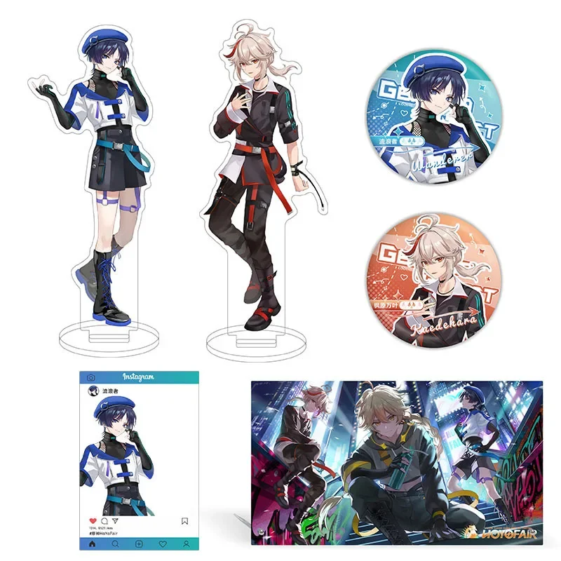 Yuan shen HoYoFair2024 акриловая подставка Wriothesley фигурка дисплей пламя Fusion музыкальный и художественный фестиваль Yuanshen игровые товары