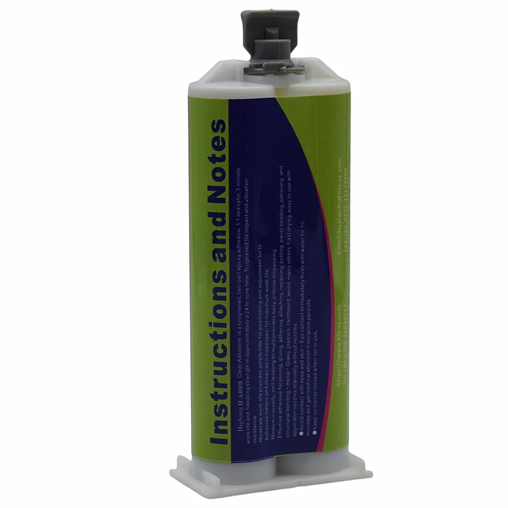 10 Stück Klarer Epoxidharz AB-Kleber 50ml Strukturkleber 1:1 Epoxidharz-Set für Holz, Metall, Kunststoff, Glas, Keramik, Betonverbindungen – Detail 3