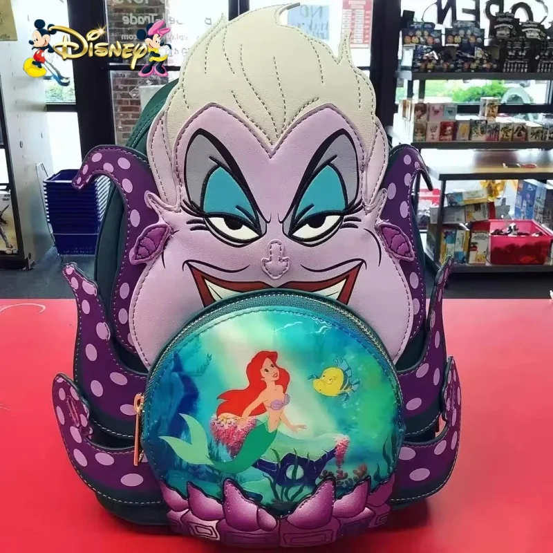 New Disney Loungefly Finding Nemo Princess Belle Pixar Up Double Strap Shoulder Bag Purse School Backpack Backpack Children Gift