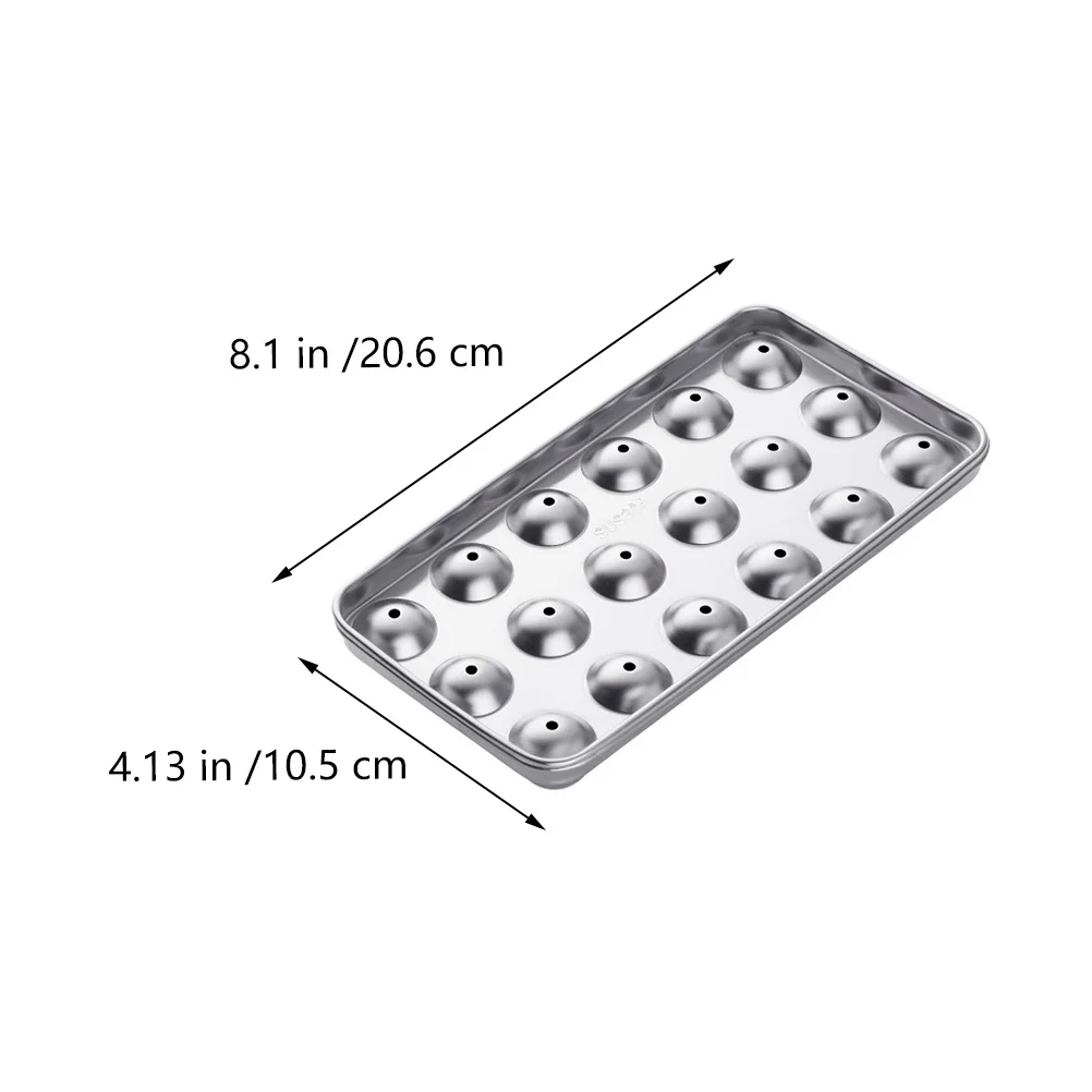 

Ball Mold Round Ice Making Tray For Whiskey Wine Cool Drink Stainless Steel Ice Cube Maker Kitchen Bar Tool