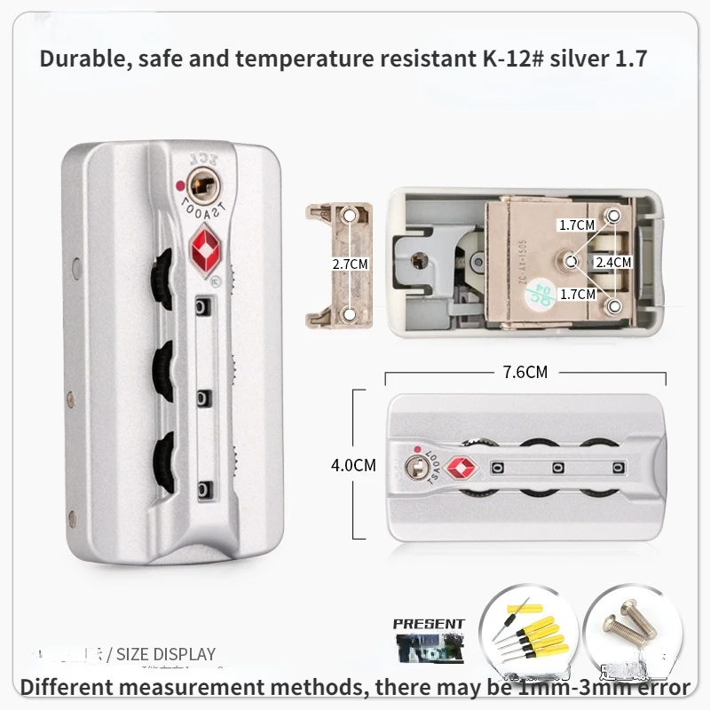 

Audio Dictionary Luggage Password Box Password Lock Accessories Lock Tsa007 Suitcase Lock Accessories Customs Password Lock Lock