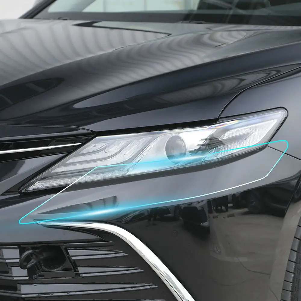

KUNGKIC Headlight Film for Toyota Camry LE XLE 2021-2024 Precut Paint Protection Film PPF Clear Bra TPU Transparent Accessories