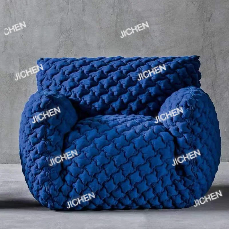 

Скандинавский итальянский Интернет-знаменитости, одиночный диван-кресло, синий толстый гостиная, ретро-минималист