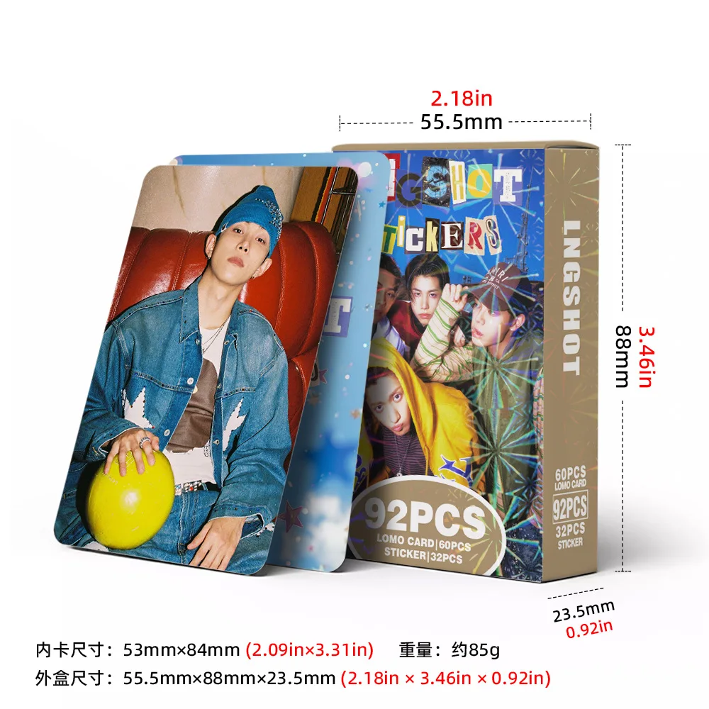 127pcs LNGSHOT New Album Photocards Stickers Kpop Merch Lomo Cards Set Fans Collection Cards Giftsi view 6