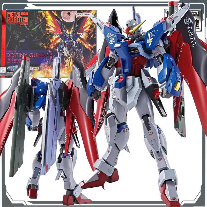 

Bandai Original Mobile Gundam METAL ROBOT ZGMF - X42S DESTINY GUNDAM [Re:Coordinate] Anime Action Figures Toys for Boys Gift
