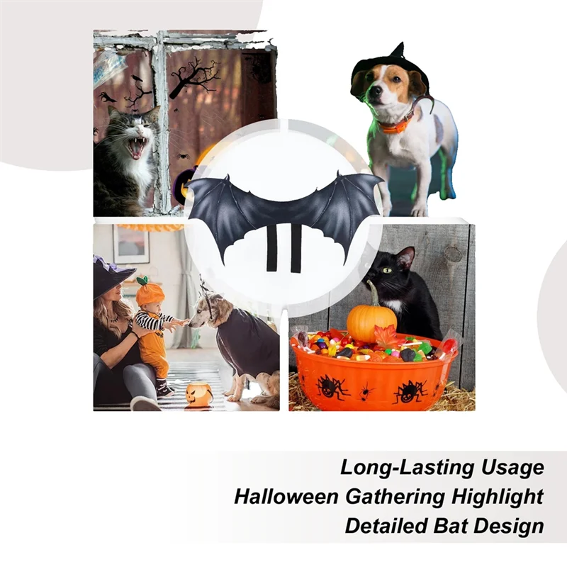 احتفالي هالوين الكلب زي أجنحة الخفافيش الزي هالوين للكلاب زي للنادي في الهواء الطلق فستان تأثيري الدعامة B #6