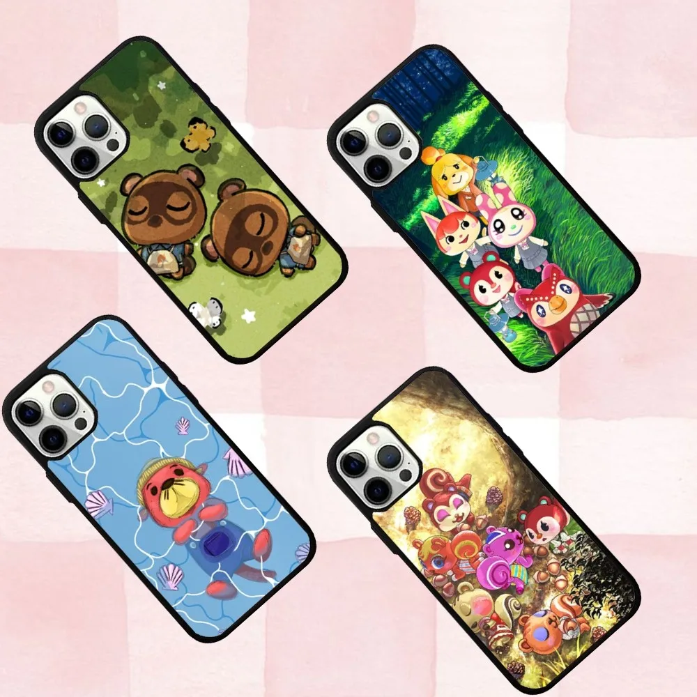 

A-AnimalS Cartoon C-Crossing Phone Case For IPhone16,se4,15,Pro,Max,Case14,Plus,13,12,11 Magesafe Magnetic Wireless Charge Cover