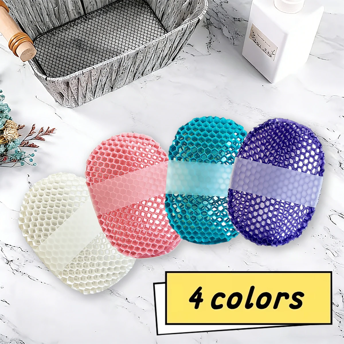 TPU Honeycomb Face Cleansing Glove, Soft Non-Abrasive Quick-Drying Mildew-Resistant Odorless Face Wash Scrubber, Reusable Facial