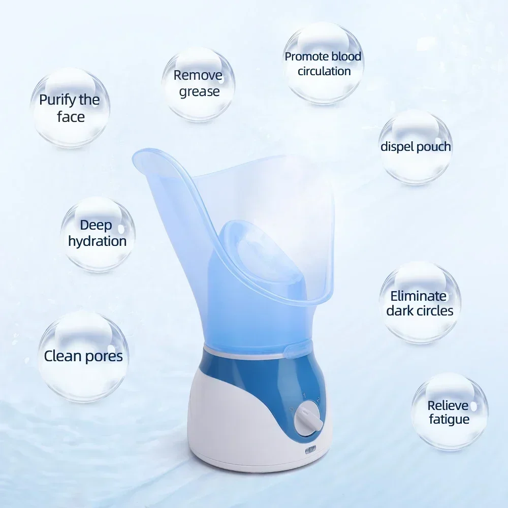 Vaporizador Facial, pulverizador de calefacción Facial, limpiador de poros hidratante para la piel, vaporizador de niebla caliente para el cuidado del hogar, máquina humidificadora de SPA para la piel