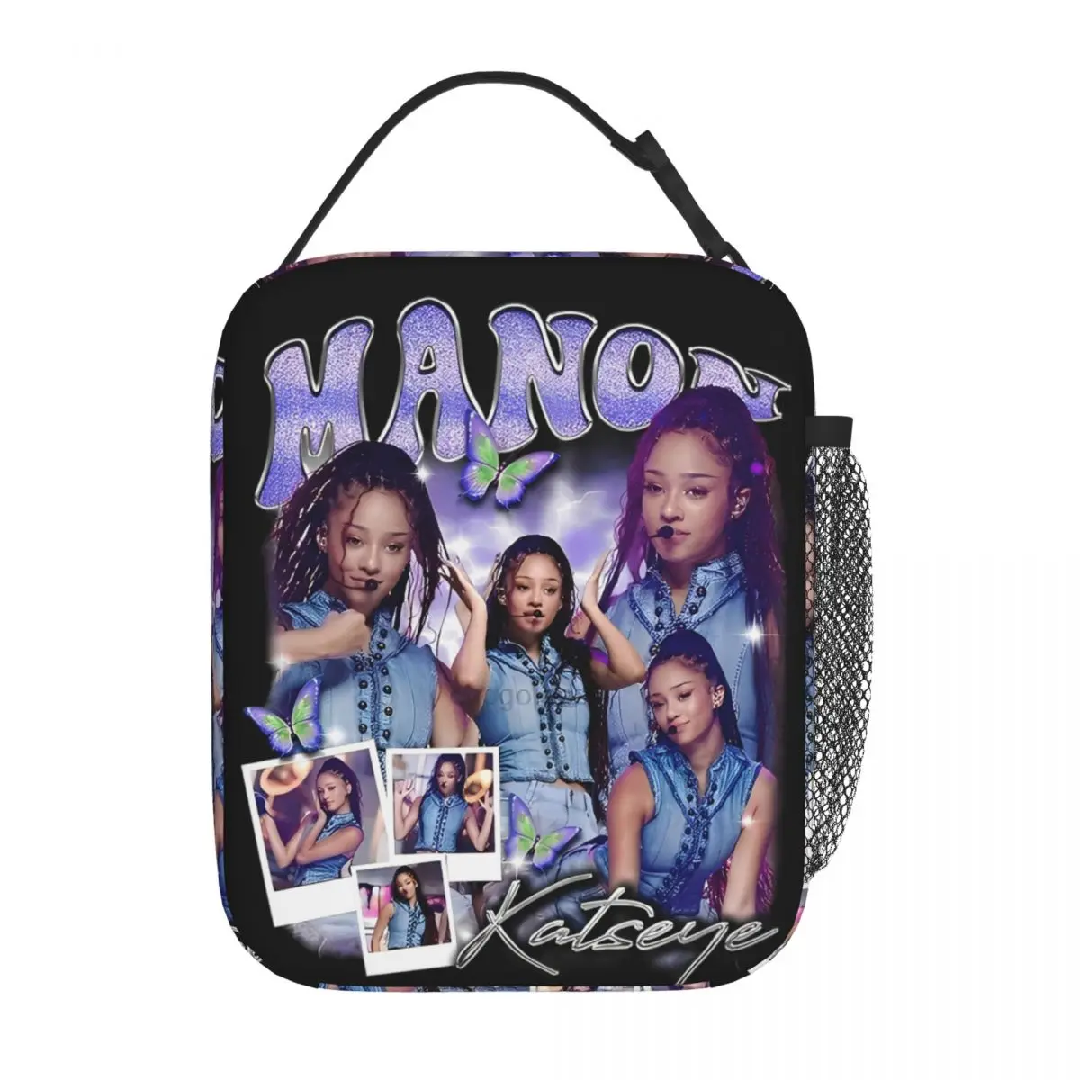 Manon Bannerman Katseyes Kpop Insulated Lunch Bags Cooler Bag  Lunch Container Large Lunch Box Tote Bento Pouch School Picnic