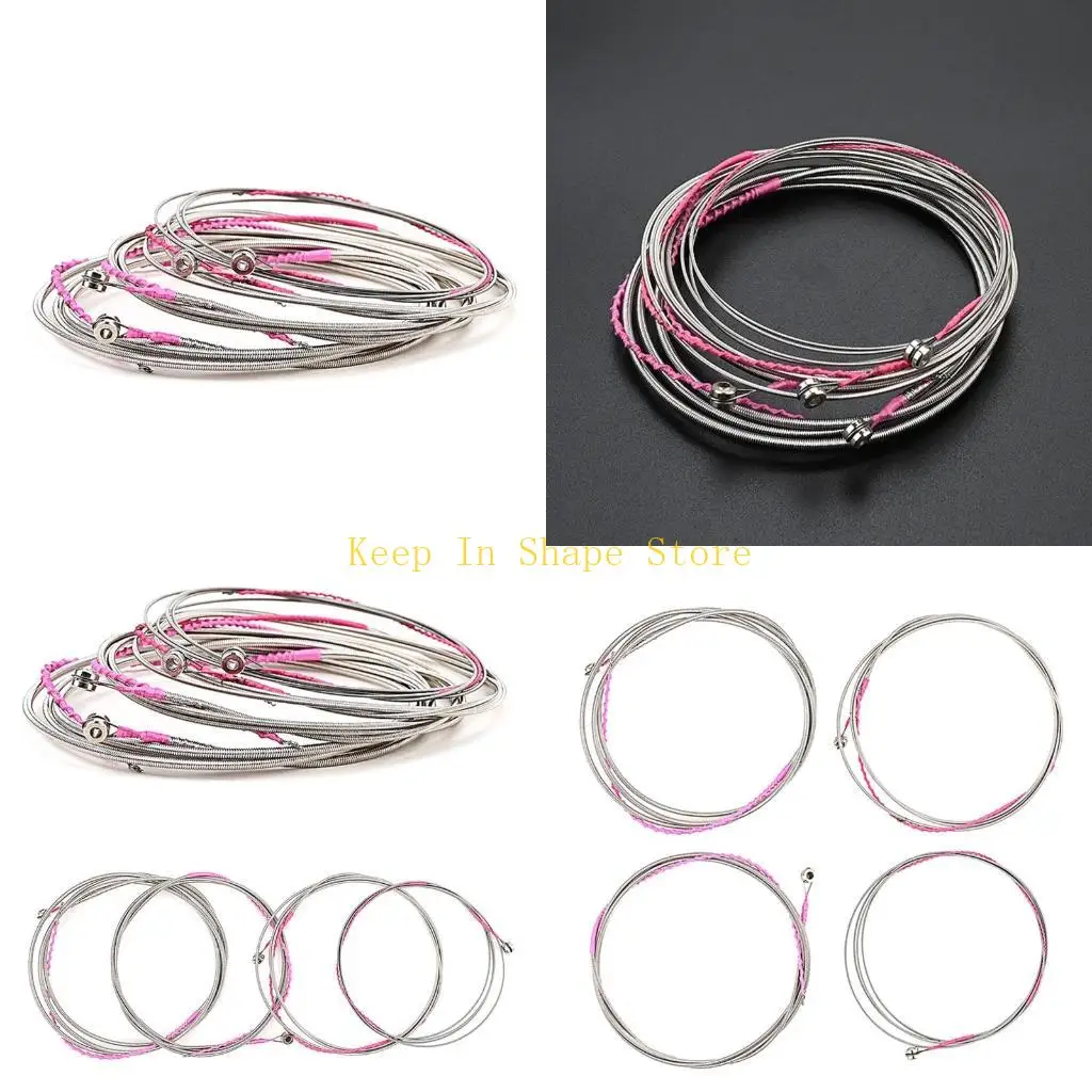 سلاسل باس كهربائية u1jc مجموعة 4 سلسلة من سلاسل الغيتار الفولاذ المقاوم للصدأ استبدال للغيتار الجيتار الكهربائي سهل الاستخدام #1