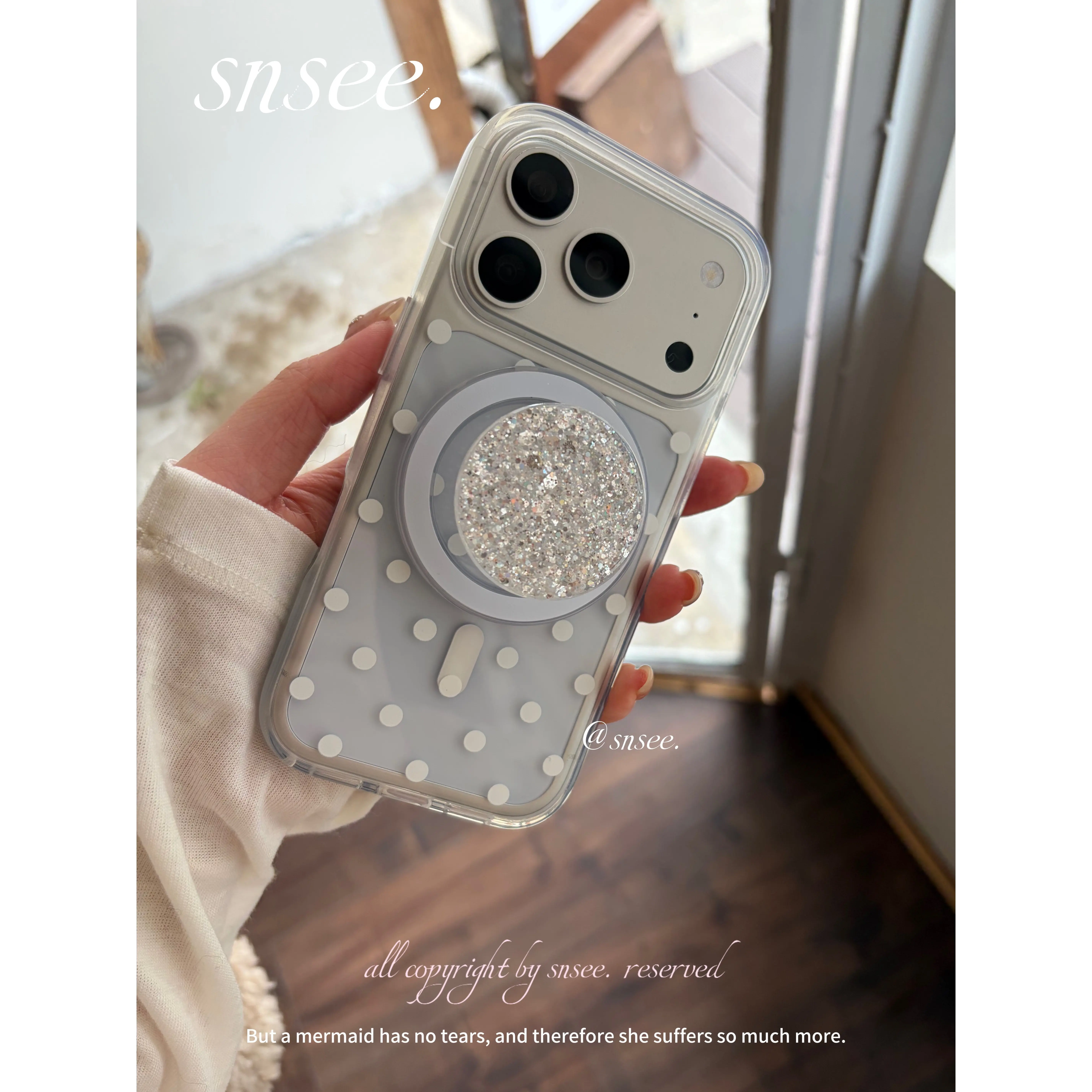 

Kawaii Glitter Magnetic Phone Grip Holder Bracket Sparkling Cell Stand Bracket Airbag Finger Magnet Socket for Phone Case Decor