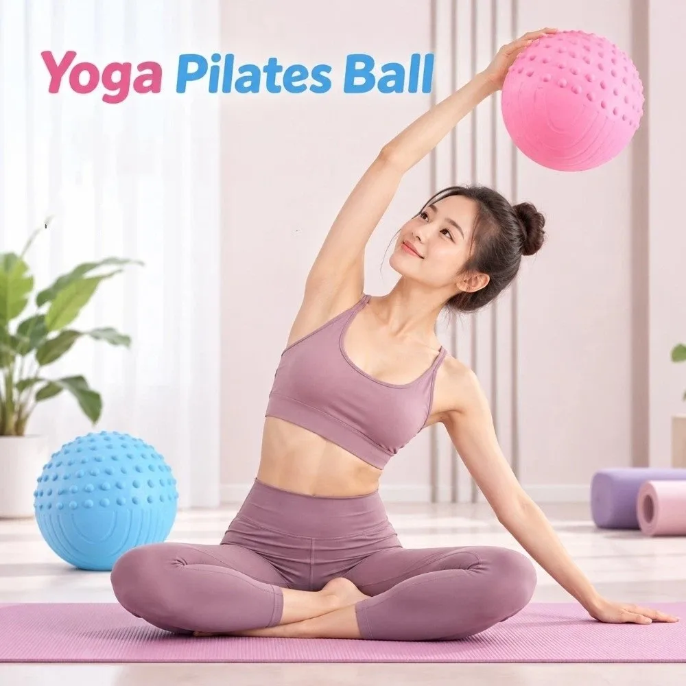 18.5 CM Abdominal Pressure Ball Anti Burst Thickened Yoga Pilates Ball Slip Resistant Inflatable Fitness Balance Ball Gymnastics