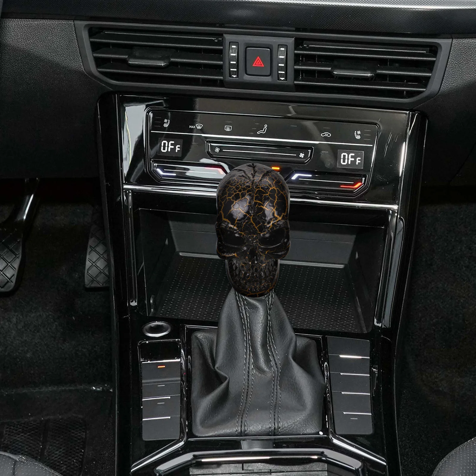 

Resin Skull Gear Shift Knob Universal Manual Vehicle Replacement Durable Car Interior Accessory Shift Handle For Suv Truck