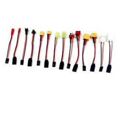1-10Pcs JST XT30 XT60 JR Tamiya T Plug Male Female Cable Converter wire length 10CM 22AWG silicone wire