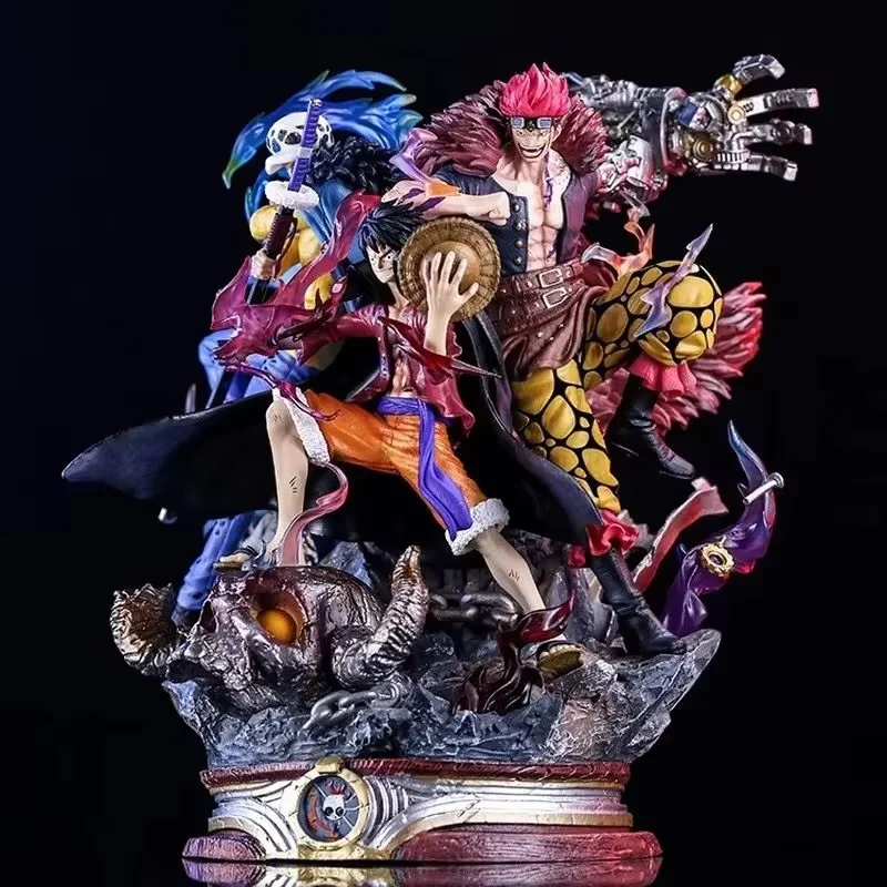 23 cm Cartoon Charakter Ruffy Trafalgar 3 Captain An Action Figur Statue Sammlung Zubehör Spielzeug Modell PVC Material Ornamen
