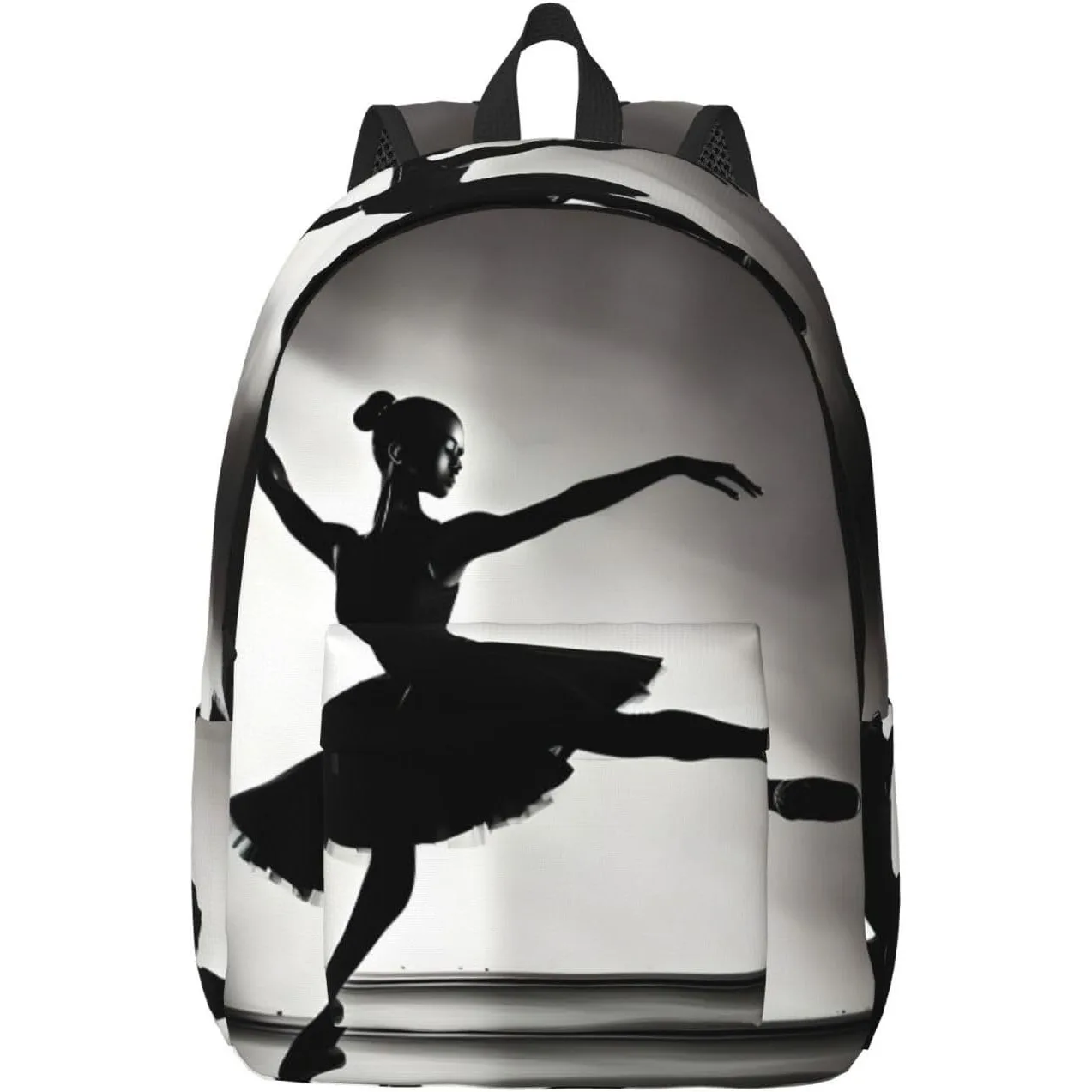 

Ballerina Dance Print Stylish Canvas Backpack,Travel Backpack With Pockets,For Hiking And Daily Use