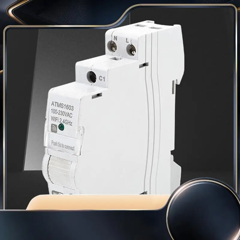 

Din Rail Single Phase AC 110V 230V CT AC Meter Plastic Electricity KWH Meter App Real Time Monitor (50A)