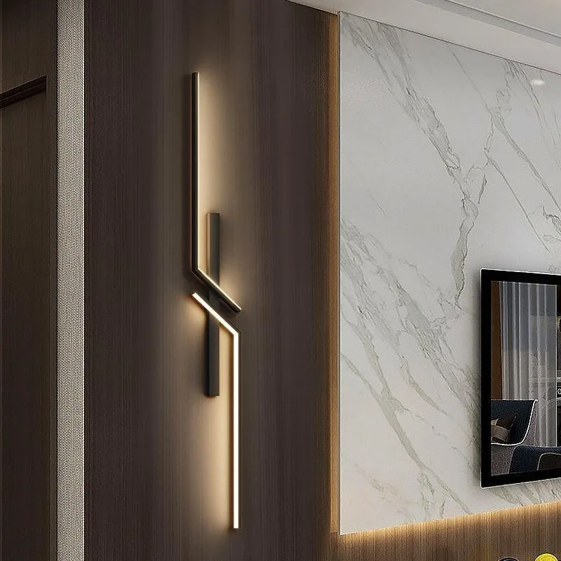 

LED Wall Light Modern Minimalist Strip Lighting for Bedroom Bedside Living Room TV Backlight Sofa Decor Wall Sconce Ambient Lamp